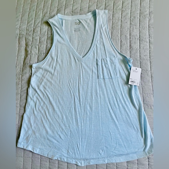SO Tops - NWT - SO brand - Light Blue Women's Tank Top - Size L